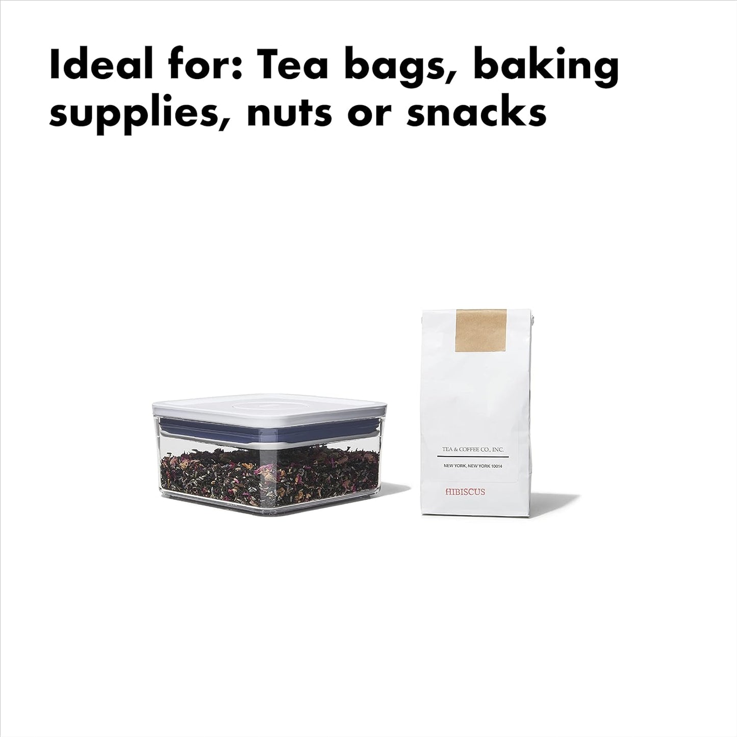 Caja almacenamiento alimentos hermética 1.1qt ideal té