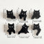 Pack 12 clips magnéticos forma gato para nevera