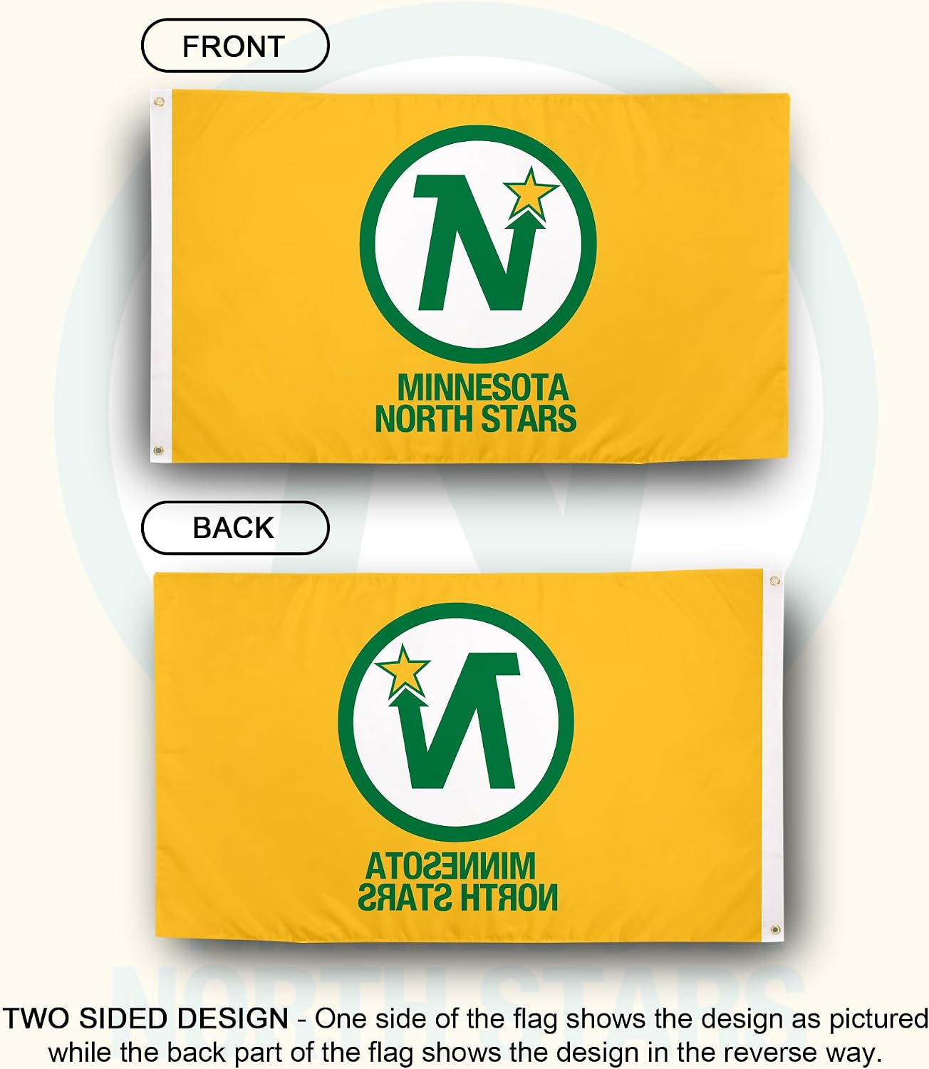 Bandera Minnesota North Stars 3x5ft poliéster