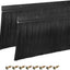 2 Cepillos Puerta Base Aluminio Forma H 5.9" Negro