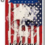 Bandera patriótica doble cara calavera Halloween 12.5x18pulg