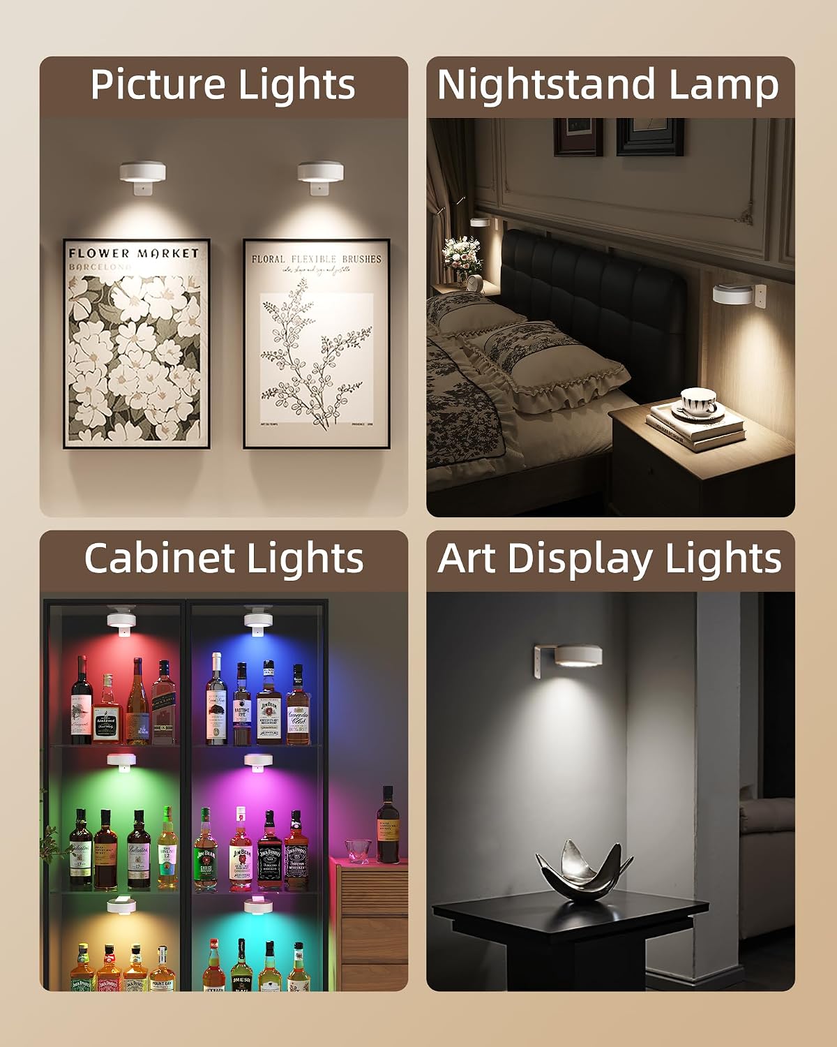 Luces magnéticas para póster con batería 2000mAh y RGB