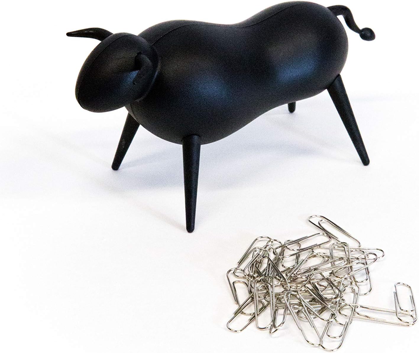Soporte magnético para clips de papel y grapas de oficina