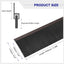 2 Pzas Barredor Puerta Forma H Base Aluminio Cepillo 5.9pulg