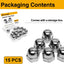 Kit 15 Pzas Tuercas Bellota 3/8-16 Acero Inox 304