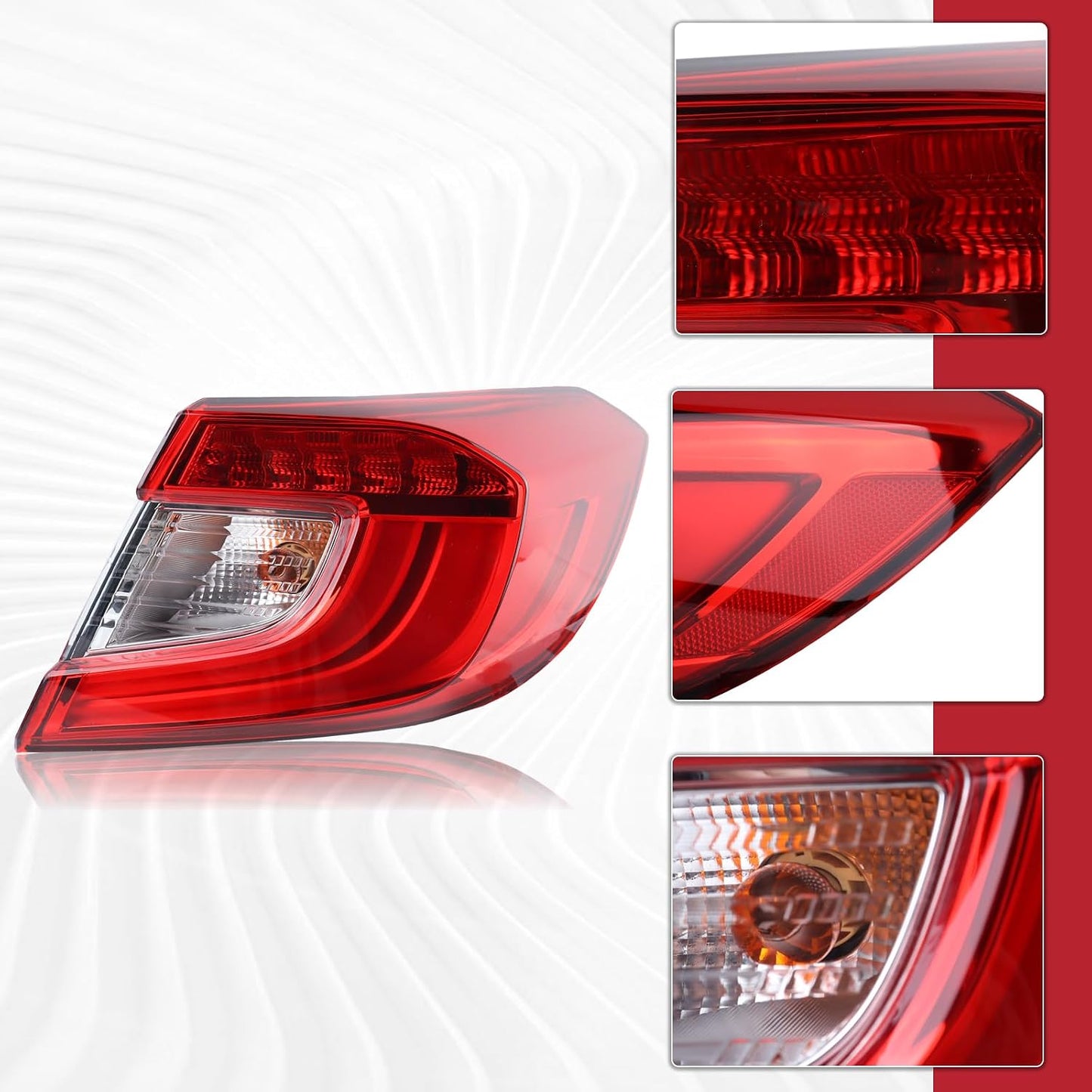 Lámpara trasera LED comp Honda Accord 18-22 lado pasajero