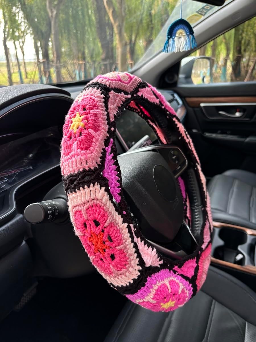 Funda volante arcoíris para mujer accesorio auto