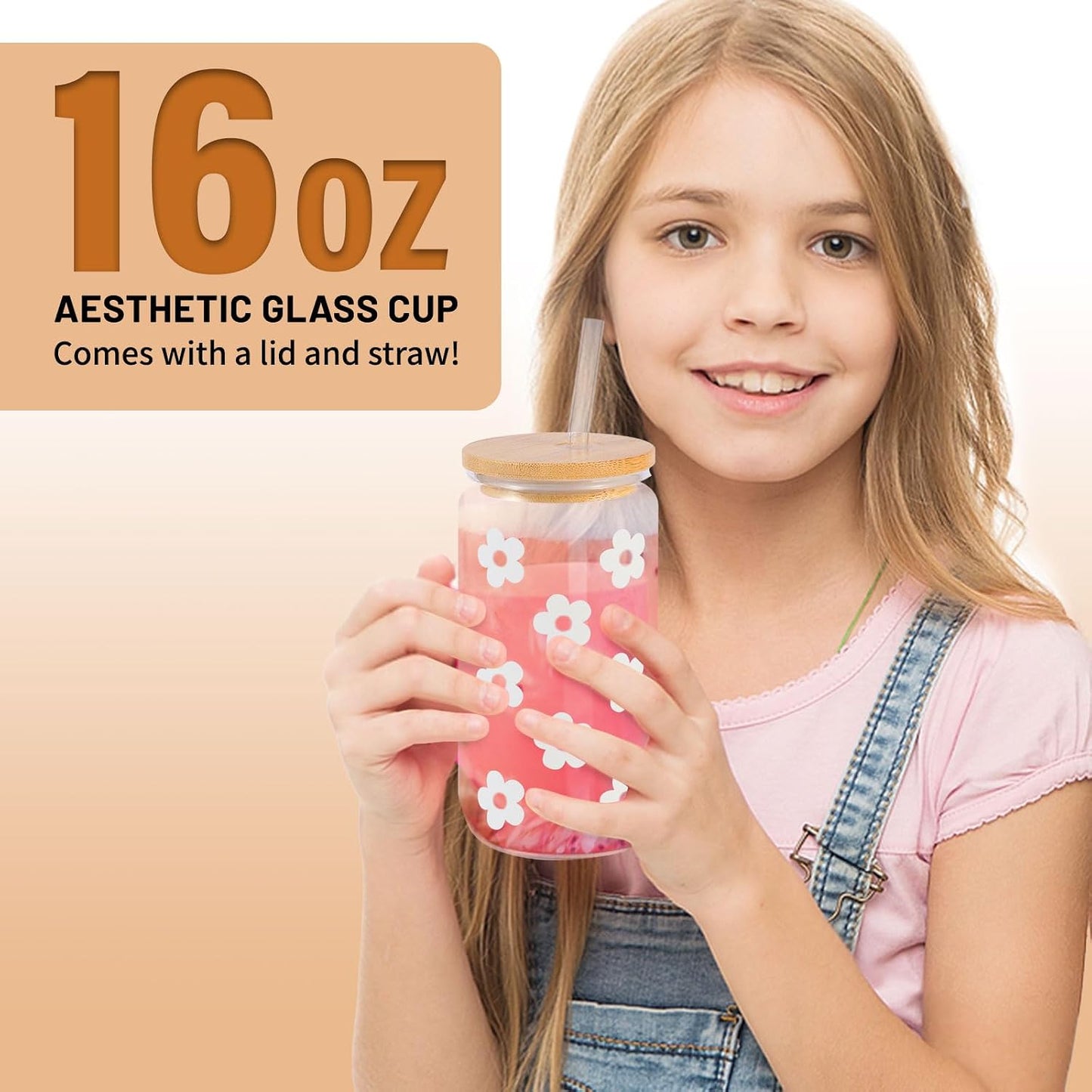 Set tazas vidrio modernas para adolescentes cumpleaños