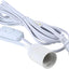 Cable extensión linterna colgante enchufe E26 12ft blanco