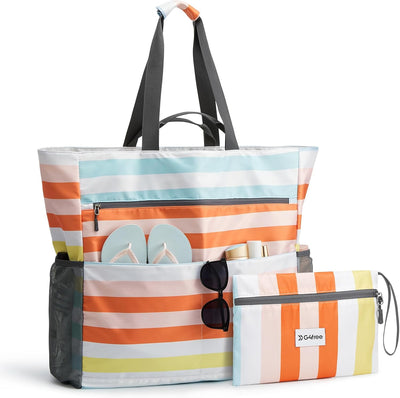 Bolsa playa impermeable a prueba de arena plegable mujer