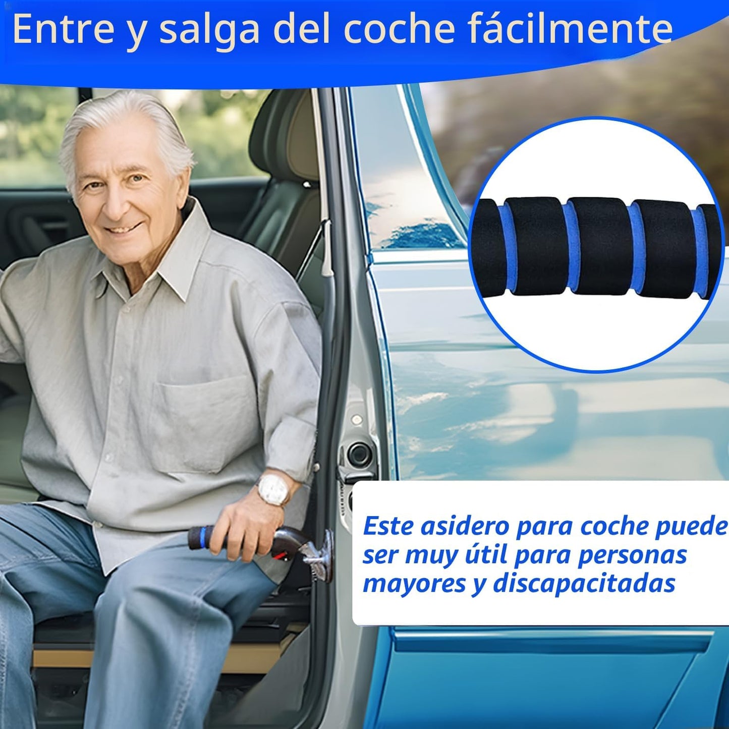 2 Manijas puerta coche asistencia ancianos y discapacitados