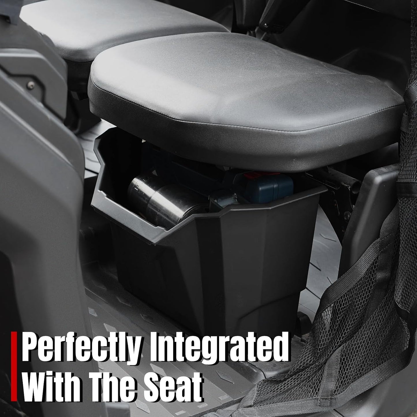 Caja almacenamiento asiento conductor Can Am Defender