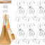 Colgador bolso 6 pzas ganchos acrílico transparente