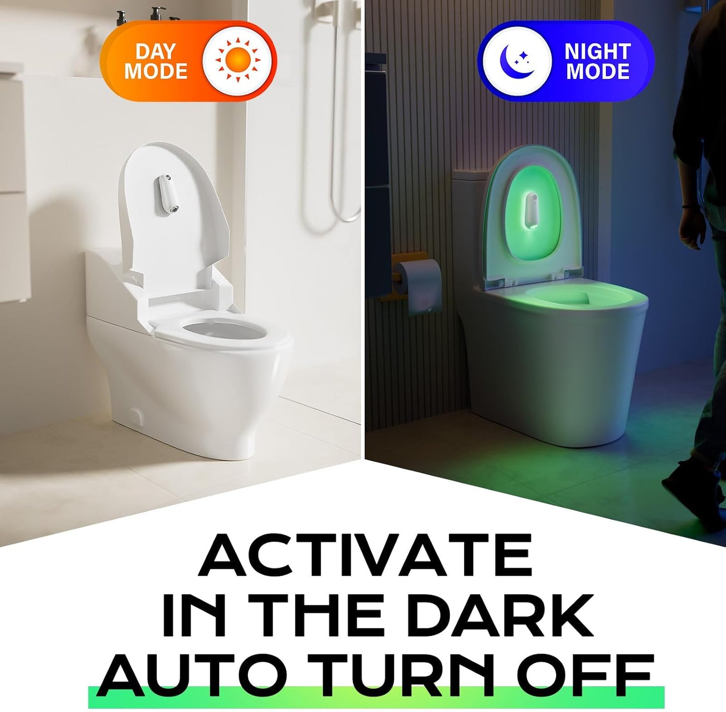 2 Luces Nocturnas Led Adhesivas Sensor Movimiento Recargable