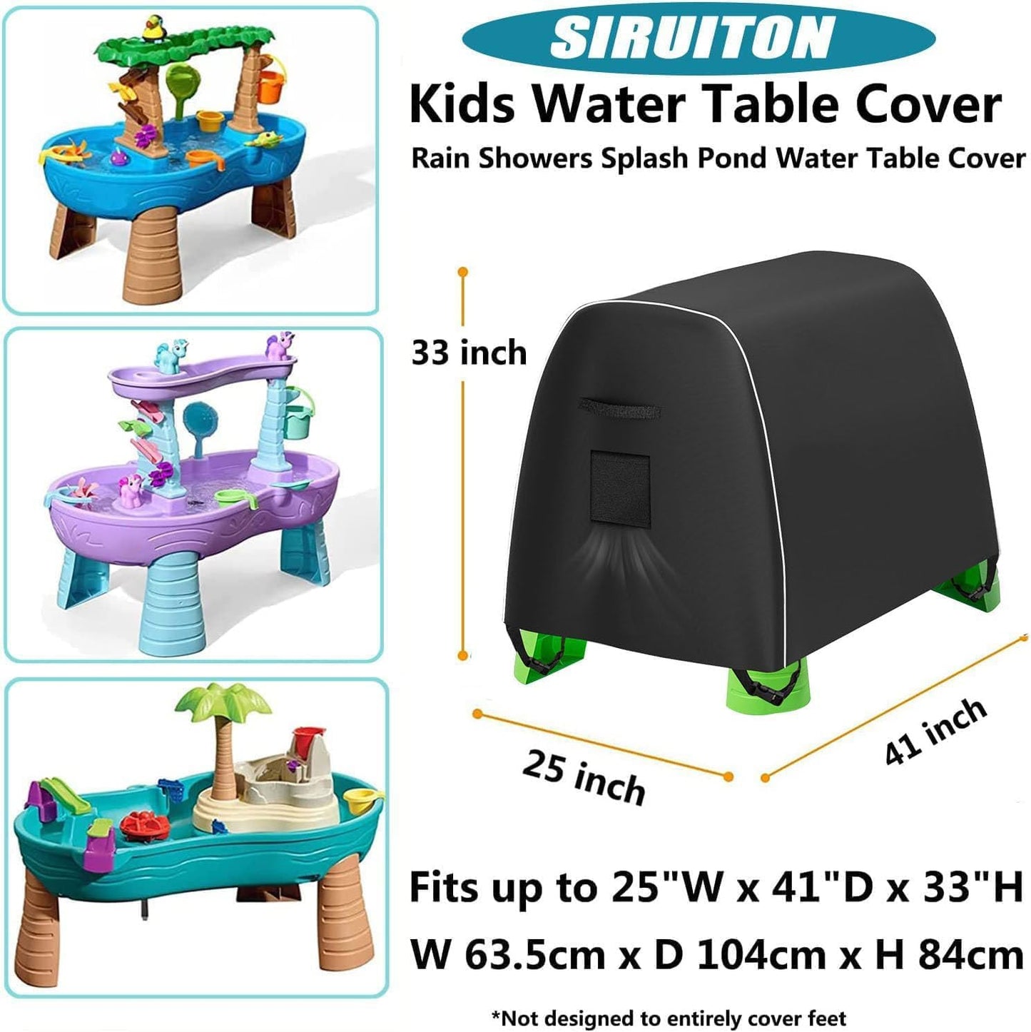 Cubierta mesa agua niños impermeable anti-UV exterior