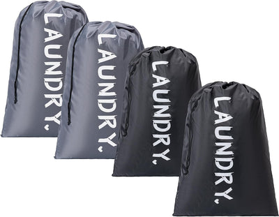 4 Pzas Bolsas Lavandería XL con Cordón para Viaje