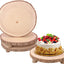 4 Pzas Rebanadas Madera Rústica 11-13pulg Soporte Mesa Bodas