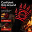 Kit guantes barbacoa resistentes 1472°F con pincel silicona