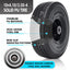 2 Pack Ruedas 10x4.10 PU Antipinchazos 5/8 Agujero 2.24 Bujes