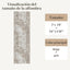 Alfombra pasillo 3x10ft antiderrap abstracta beige