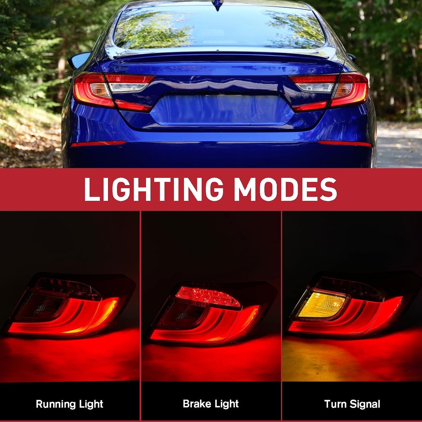 Lámpara trasera LED comp Honda Accord 18-22 lado pasajero