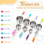 Set 8 Tazas Medidoras Acero Inox Antiderrap Apilable