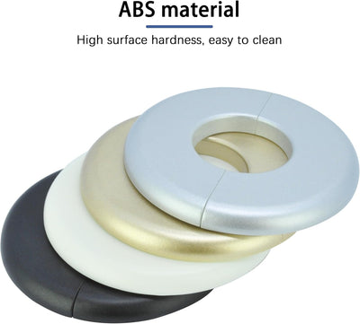Brida pared tubo agua 28mm placa ABS autoadhesiva