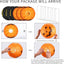 6 Linternas papel Halloween calabaza 11.8x11pulg