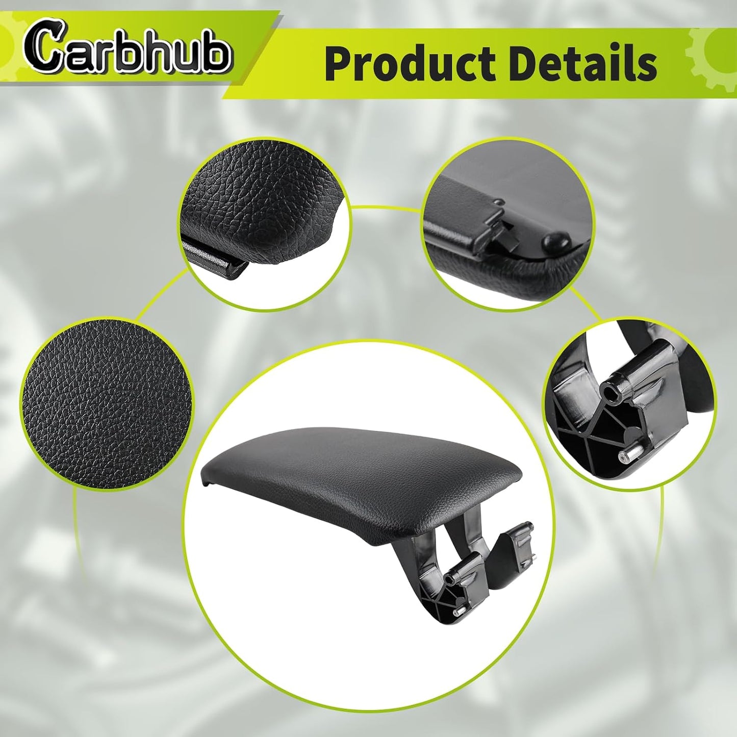 Funda reposabrazos consola Audi A3 A5 8P cuero negro