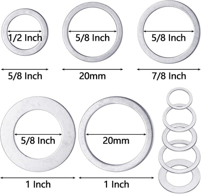 Set 20 bujes sierra adaptador eje 1 a 5/8 pulg