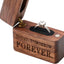 Estuche madera caja anillos compromiso ceremonia boda
