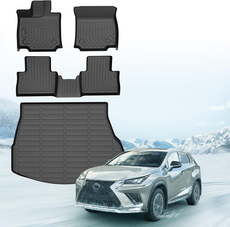 Alfombrillas suelo coche Lexus NX 2022-26 4PCS Negro