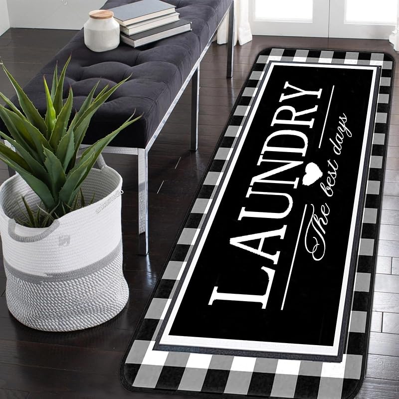 Tapete pasillo 20x47 pulg antiderrap lavable para cocina