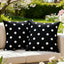2 Fundas Almohada Impermeables 18x18" Lunares Negros