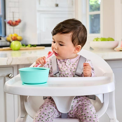 Cucharas para bebés con luz LED paquete 3 rosa/morado