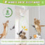 Juguete interactivo para gatos estimulación ejercicio blanco