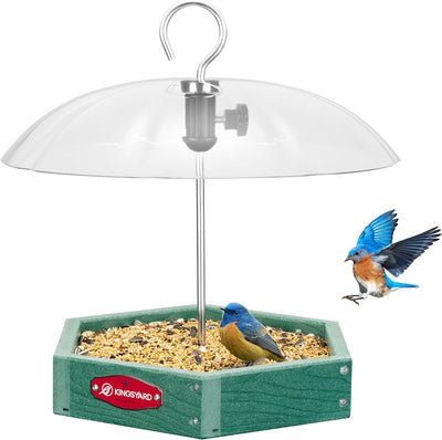 Comedero para aves al aire libre cúpula ajustable prueb