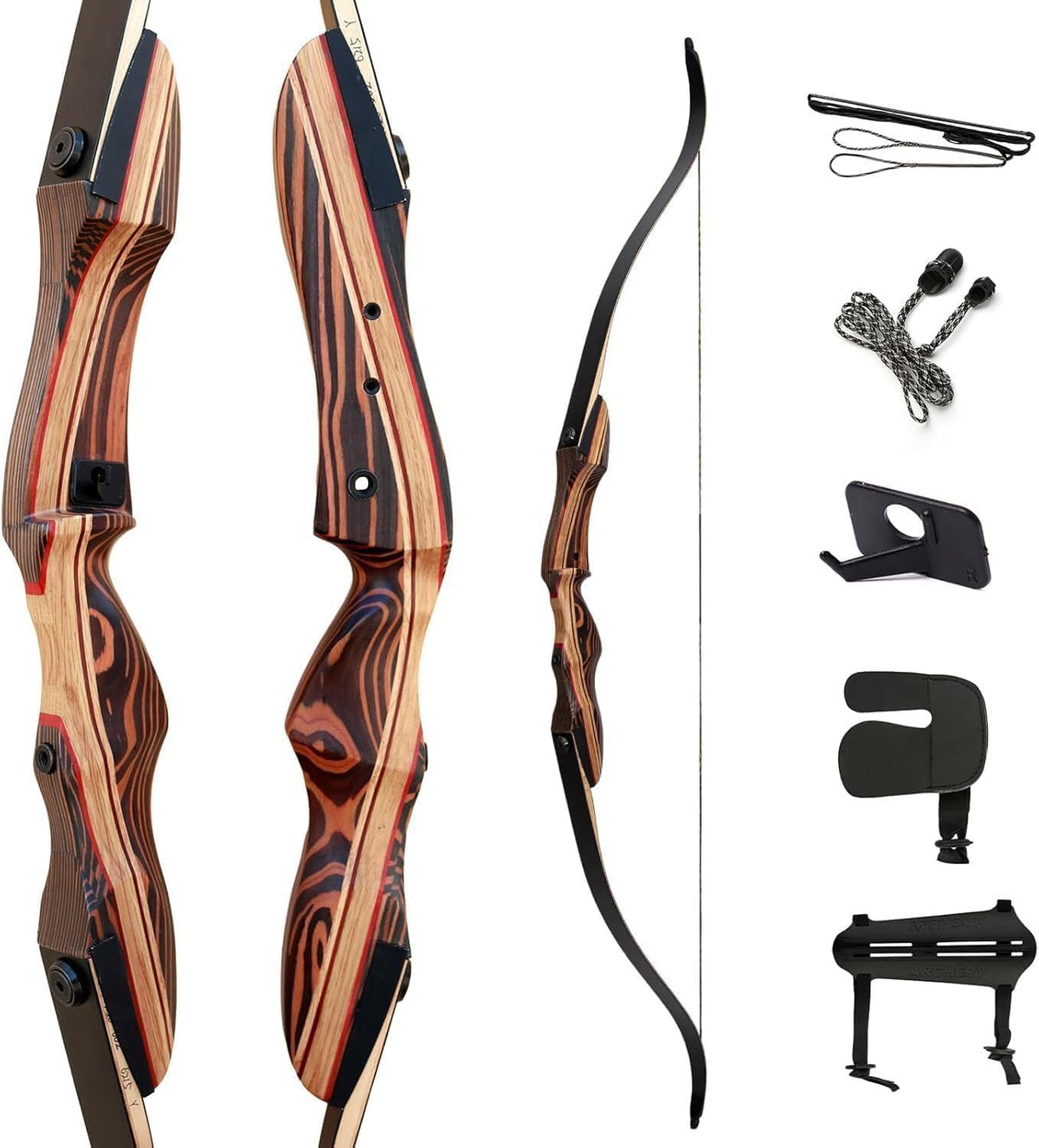 Arco Recurvo 62 Takedown 20-60lb para Adultos y Jóvenes