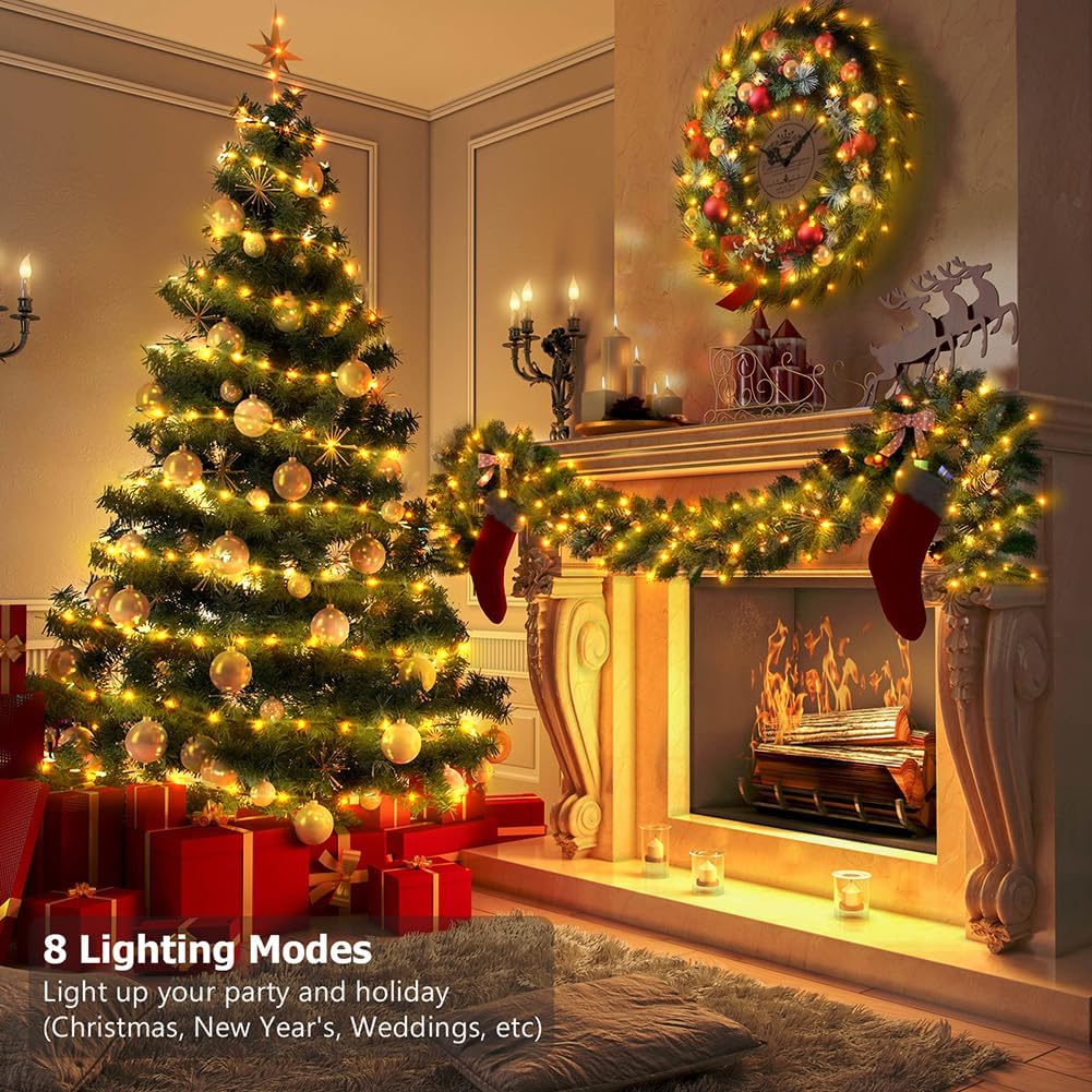 Guirnalda luces 50 LED parpadeantes 16.5ft navidad