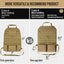 Organiz. asiento coche ajuste universal con correas molle