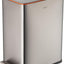 Cubo basura acero inox 2.6gal tapa suave gris