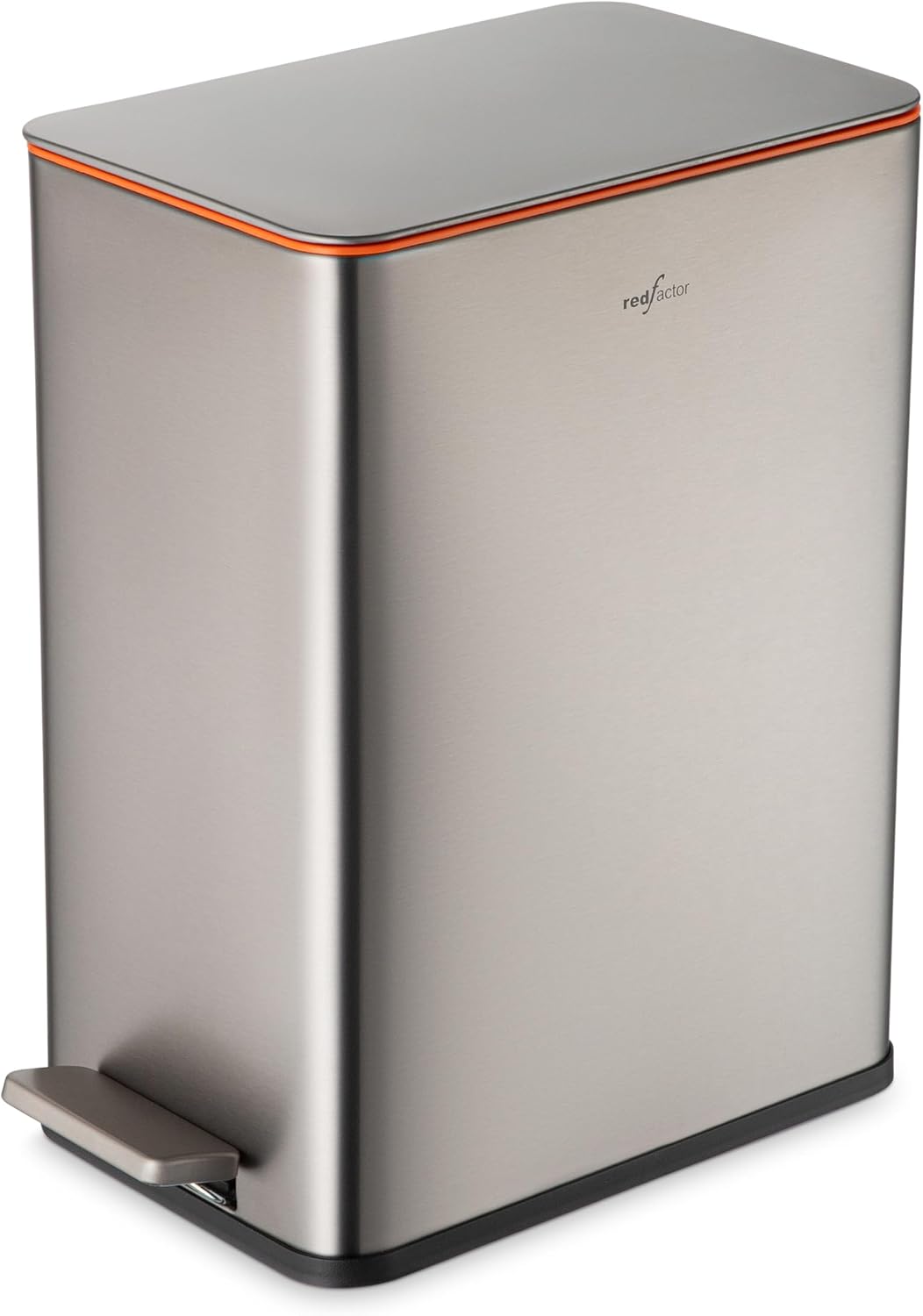 Cubo basura acero inox 2.6gal tapa suave gris