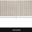 Alfombra bohemia beige y blanca 2x5ft tejida a mano lavable