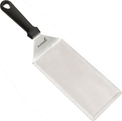 Espátula metal parrilla 4x8" rascador hamburguesas