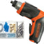 Destornillador inalámbrico 4V recargable set 42 pzas