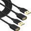 Cable extensión USB 2.0 tipo A macho a hembra 10ft set 2