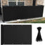 Cubierta valla privacidad 3x10ft UV resistente negro
