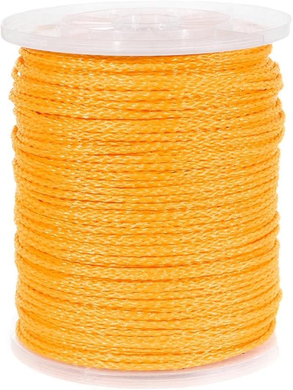 Cuerda trenza hueca 3/16" 1000 ft amarilla senderos golf
