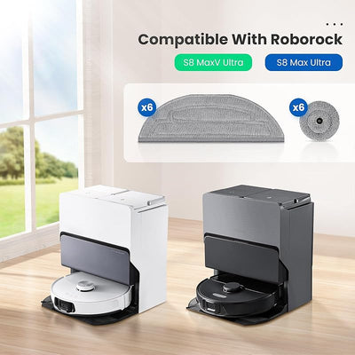 Pack 12 almohadillas trapeador Roborock S8 MaxV Ultra