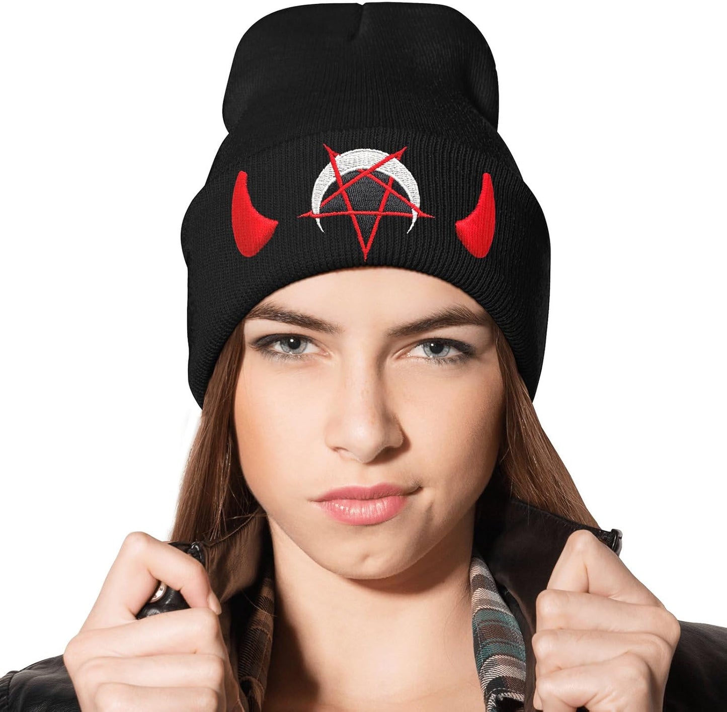 Gorro punto calavera bordado para hombre mujer